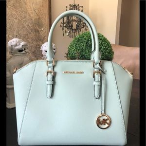 MICHAEL KORS Ciara Large Saffiano Satchel